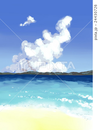 手描き　ビーチ 24430726