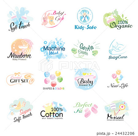 Set of babies. labels and badges for baby product. 24432206
