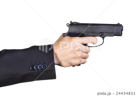 Man with black gun 24434831