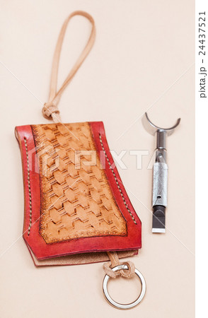 new hand made carved leather purse for keys new hand made carved leather purse for keys 24437521