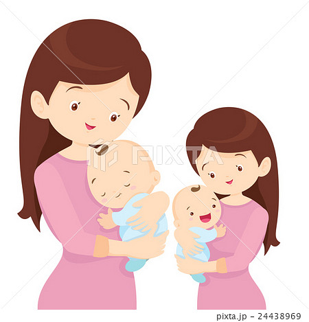 Young mother is holding her little baby Young mother is holding her little baby 24438969