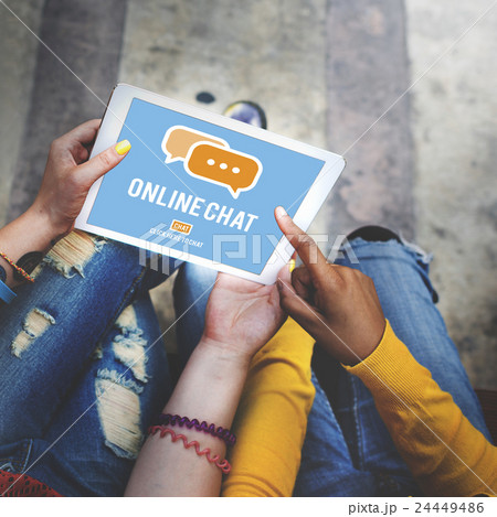 Online Communication Chat Conversation Global Concept Online Communication Chat Conversation Global Concept 24449486