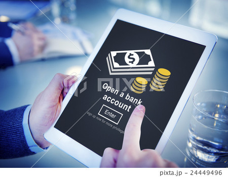 Open a Bank Account Banking Savings Financial Concept 24449496