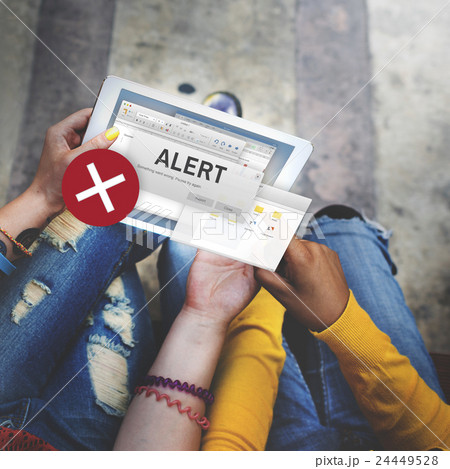 Attention Alert Connection Interrupted Warning Concept Attention Alert Connection Interrupted Warning Concept 24449528
