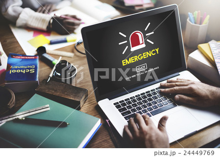 Emergency Service Ambulance Hospital Care Concept Emergency Service Ambulance Hospital Care Concept 24449769