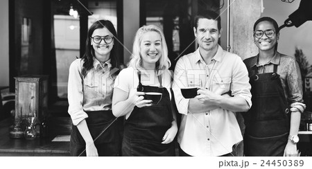 Friends Partnership Barista Coffee Shop Concept Friends Partnership Barista Coffee Shop Concept 24450389