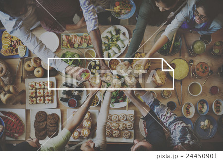 Teamwork Hanging out Party Restaurant Concept 24450901