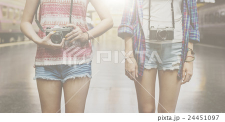 Girls Friendship Hangout Traveling Holiday Photography Concept 24451097