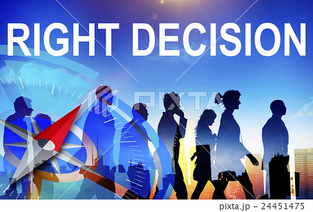 Right Decision Comparison Determination Direction Concept 24451475