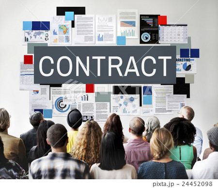 Contract Financial Partnership Business Agreement Concept Contract Financial Partnership Business Agreement Concept 24452098
