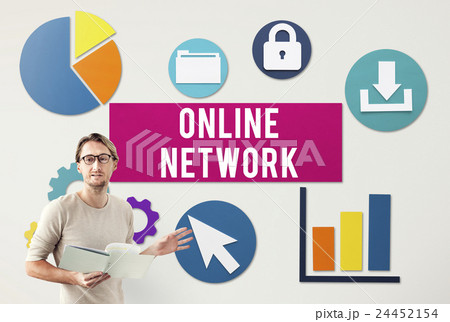 Online Network Connection Internet Concept 24452154