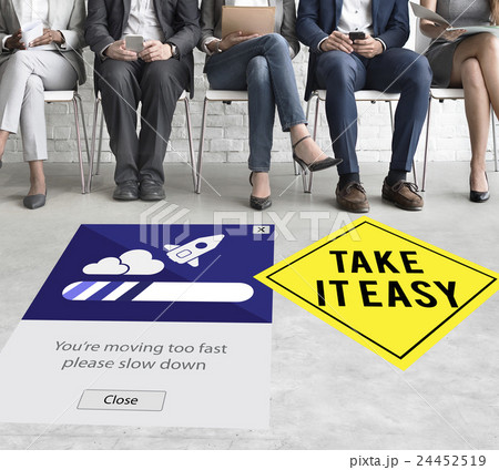 Keep Calm Reduce Speed Relax Slow Down Concept Keep Calm Reduce Speed Relax Slow Down Concept 24452519