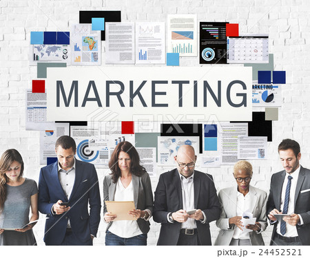 Marketing Branding Business Commercial Design Concept Marketing Branding Business Commercial Design Concept 24452521
