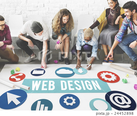 Web Page Design Development Graphic Concept Web Page Design Development Graphic Concept 24452898