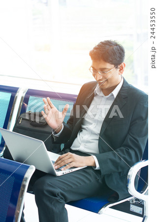 indian male at airport terminal indian male at airport terminal 24453550