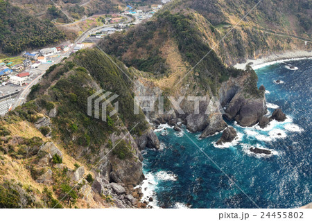 雲見温泉烏帽子山からみた西伊豆の海岸 雲見温泉烏帽子山からみた西伊豆の海岸 24455802