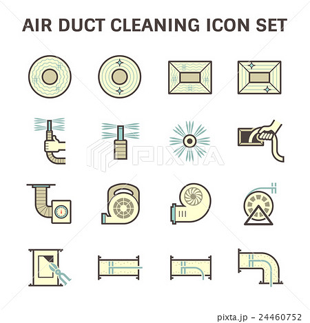 Duct clean icon Duct clean icon 24460752