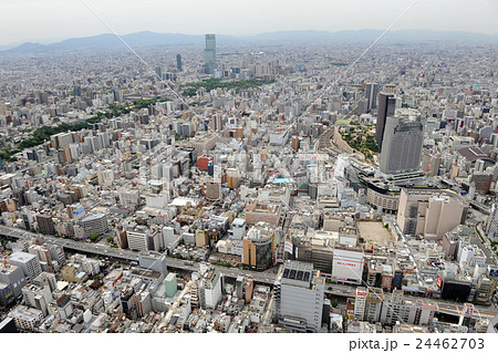 大阪ミナミを空撮 24462703