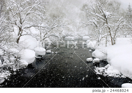 雪の渓谷 24468024