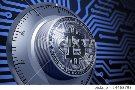 Concept Of Bitcoin Like A Electronic Security Lock Concept Of Bitcoin Like A Electronic Security Lock 24468798
