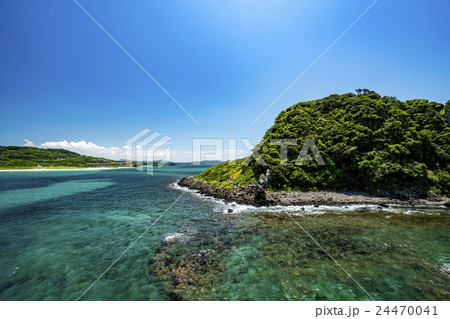 角島 鳩島 さざ波 角島 鳩島 さざ波 24470041
