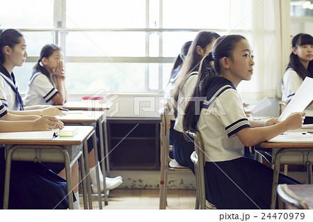 学校 授業風景 中高生イメージ 学校 授業風景 中高生イメージ 24470979