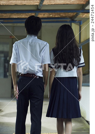中学生 青春の写真素材