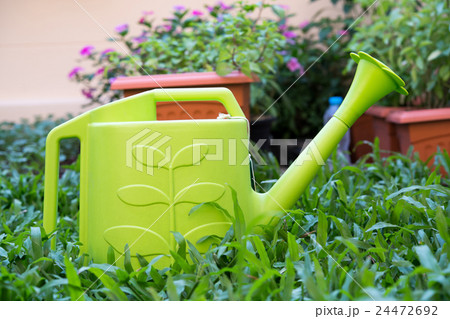 yellow flower watering can 24472692