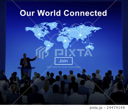 Our World Connected Social Networking Interconnection Concept Our World Connected Social Networking Interconnection Concept 24474149
