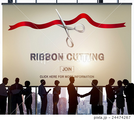 New Business Ribbon Cutting Celebration Event Concept New Business Ribbon Cutting Celebration Event Concept 24474267