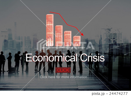 Problems Risk Deflation Depression Bankruptcy Concept 24474277