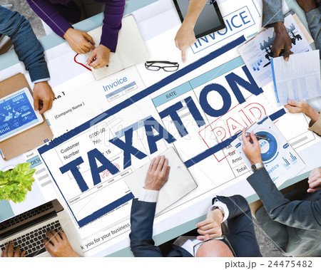 Payment Received Taxation Tax Time Concept 24475482