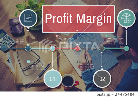 Profit Margin Finance Income Sales Revenue Accounting Concept 24475484
