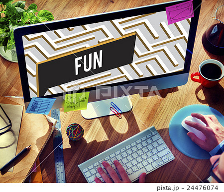 Fun Funny Happiness Enjoyment Joyful Pleasure Concept Fun Funny Happiness Enjoyment Joyful Pleasure Concept 24476074