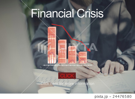 Problems Risk Deflation Depression Bankruptcy Concept 24476580