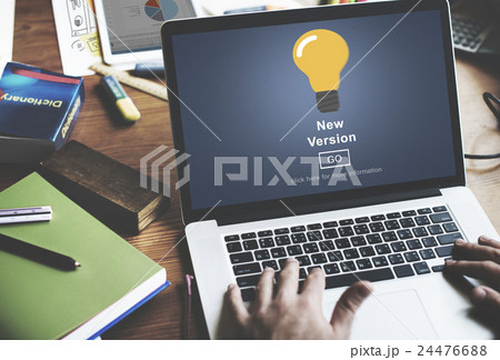 New Version Software Install Homepage Concept New Version Software Install Homepage Concept 24476688
