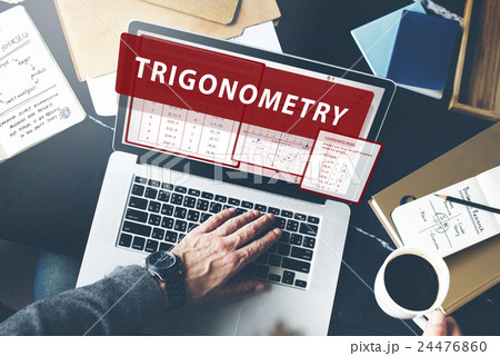 Trigonometry Mathematics Calculation Chart Concept 24476860