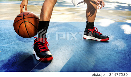 Basketball Player Sport Gaming Tactics Concept 24477580