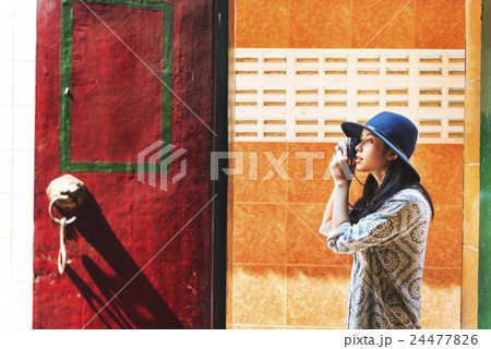 Photographer Travel Sightseeing Wander Hobby Recreation Concept 24477826