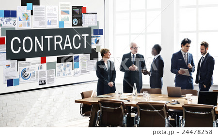 Contract Financial Partnership Business Agreement Concept Contract Financial Partnership Business Agreement Concept 24478258