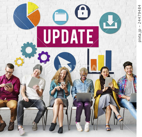Update Technology Word Graphic Concept 24479484