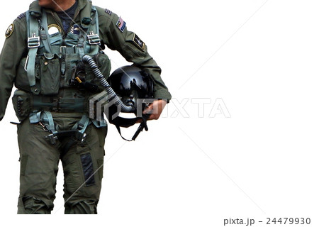 Air force pilot walking over white Air force pilot walking over white 24479930