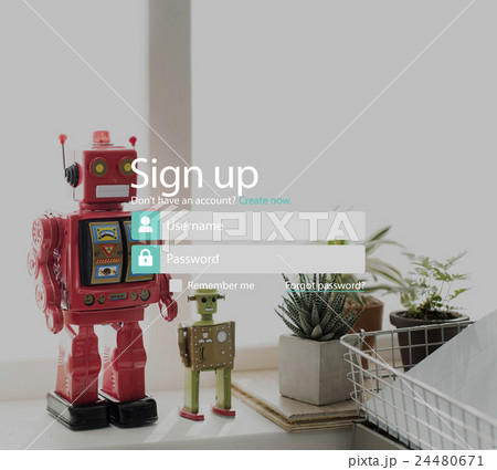 Robot Room Space Symbol Icon Concept Robot Room Space Symbol Icon Concept 24480671