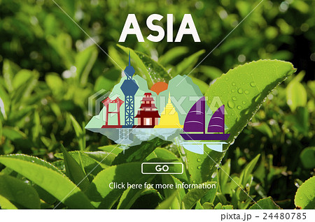 Asia East Continent Informative Culture Graphic Concept Asia East Continent Informative Culture Graphic Concept 24480785