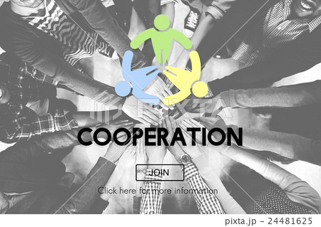 Cooperation Cooperate Collaboration Teamwork Concept 24481625