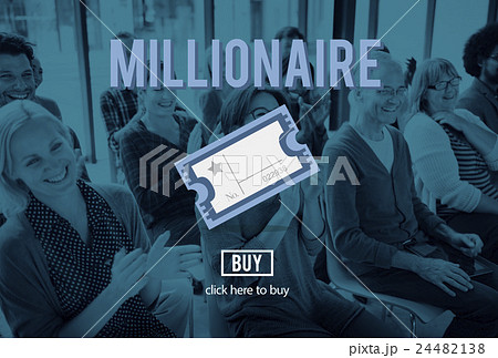 Millionaire Prize Ticket Lottery Concept 24482138