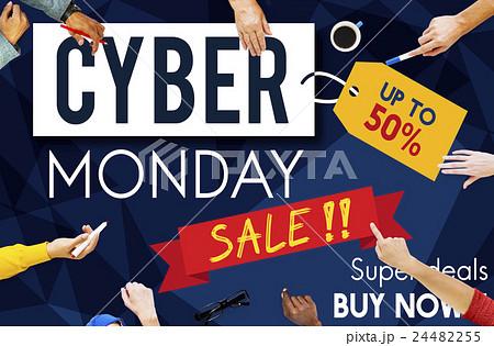 Cyber Monday Sale Discount Clearance Sale Concept 24482255
