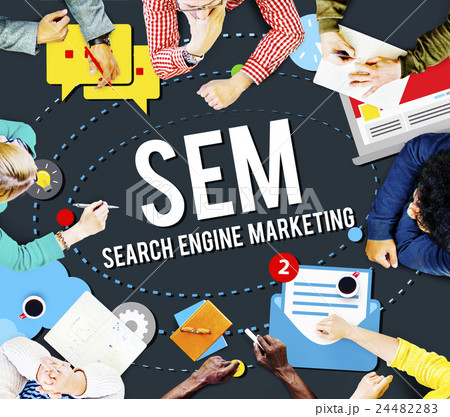 Search Engine Marketing Branding Technology Concept Search Engine Marketing Branding Technology Concept 24482283