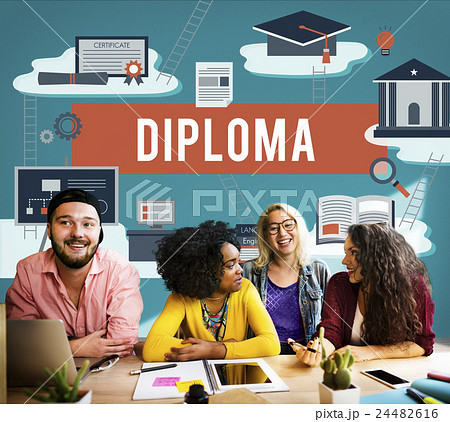 Diploma College Degree Certificate Intelligence Concept 24482616