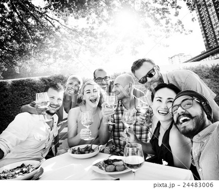 Celebrate Enjoyment Friends Together Unity Social Concept Celebrate Enjoyment Friends Together Unity Social Concept 24483006